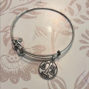 Silver Libra Charm Bracelet